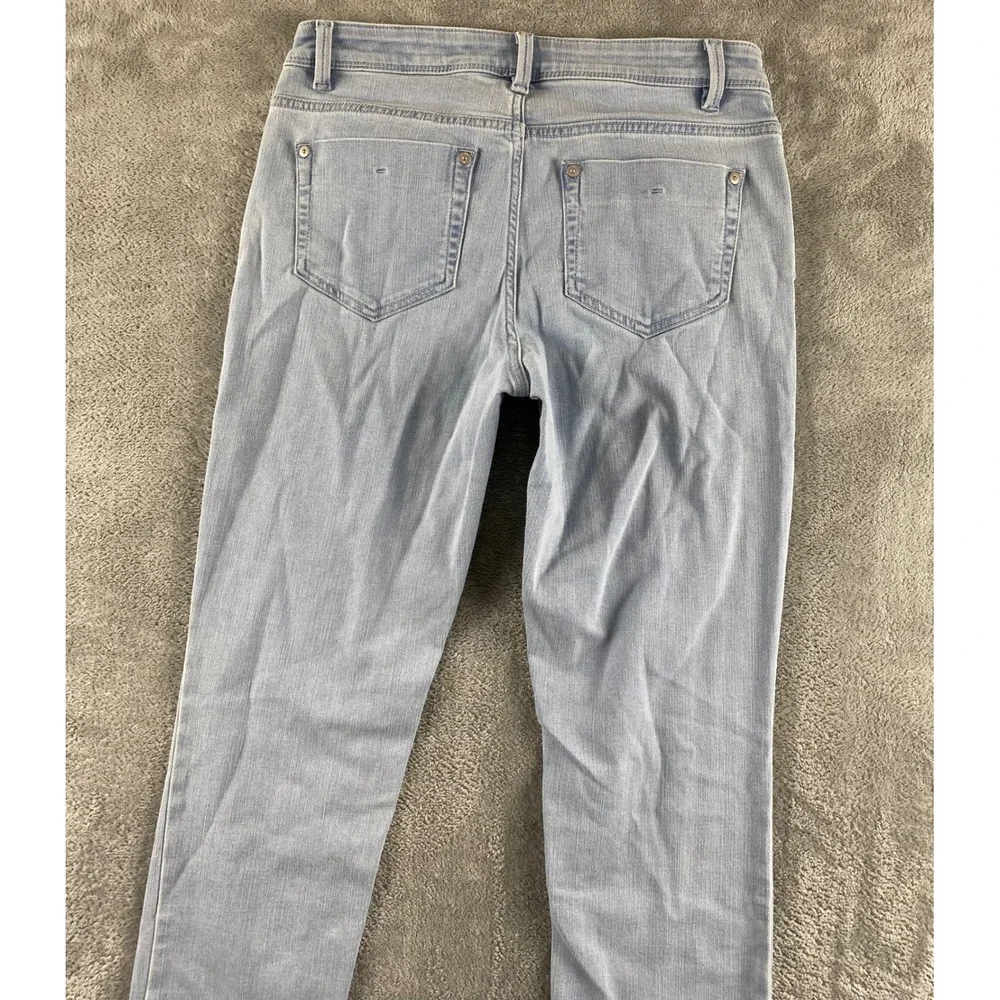 J.Jill Denim Authentic Fit Slim Ankle Jeans Light Wash Womens Size 4 Blue